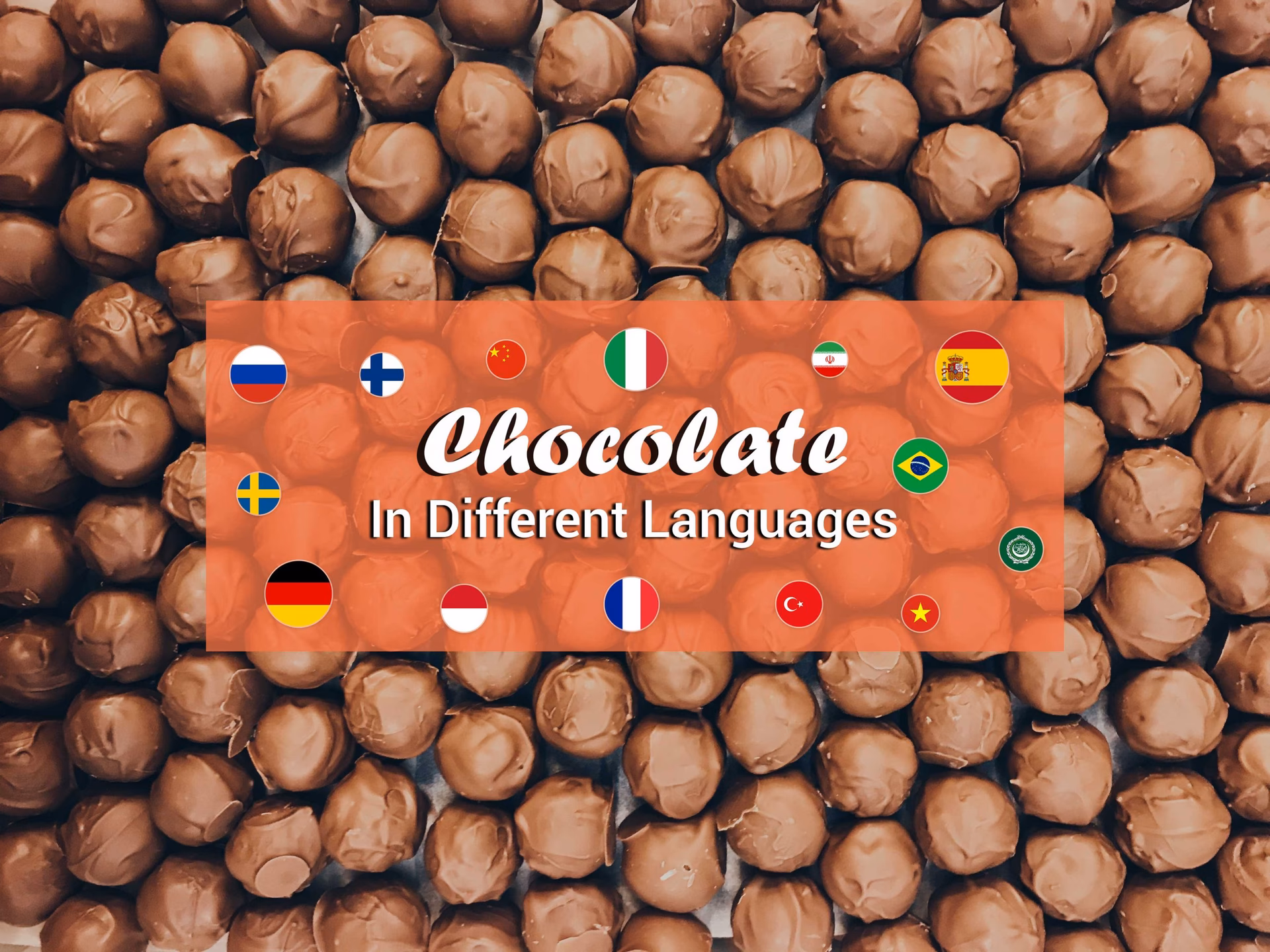Where can I find a translation of 'chocolate'?