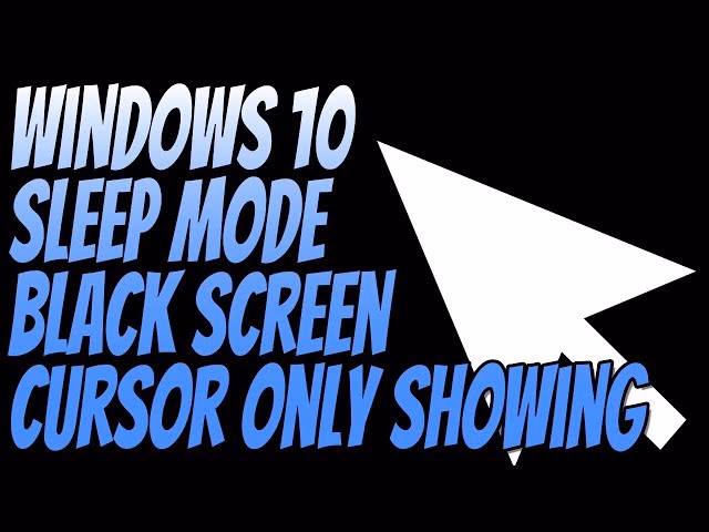 How to fix black screen after sleep in Windows 10?