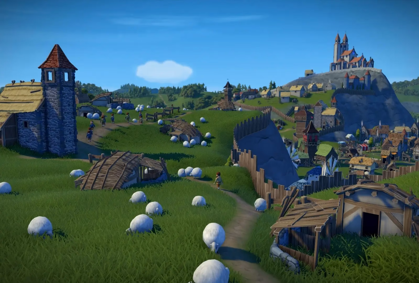 What is a medieval city building game?