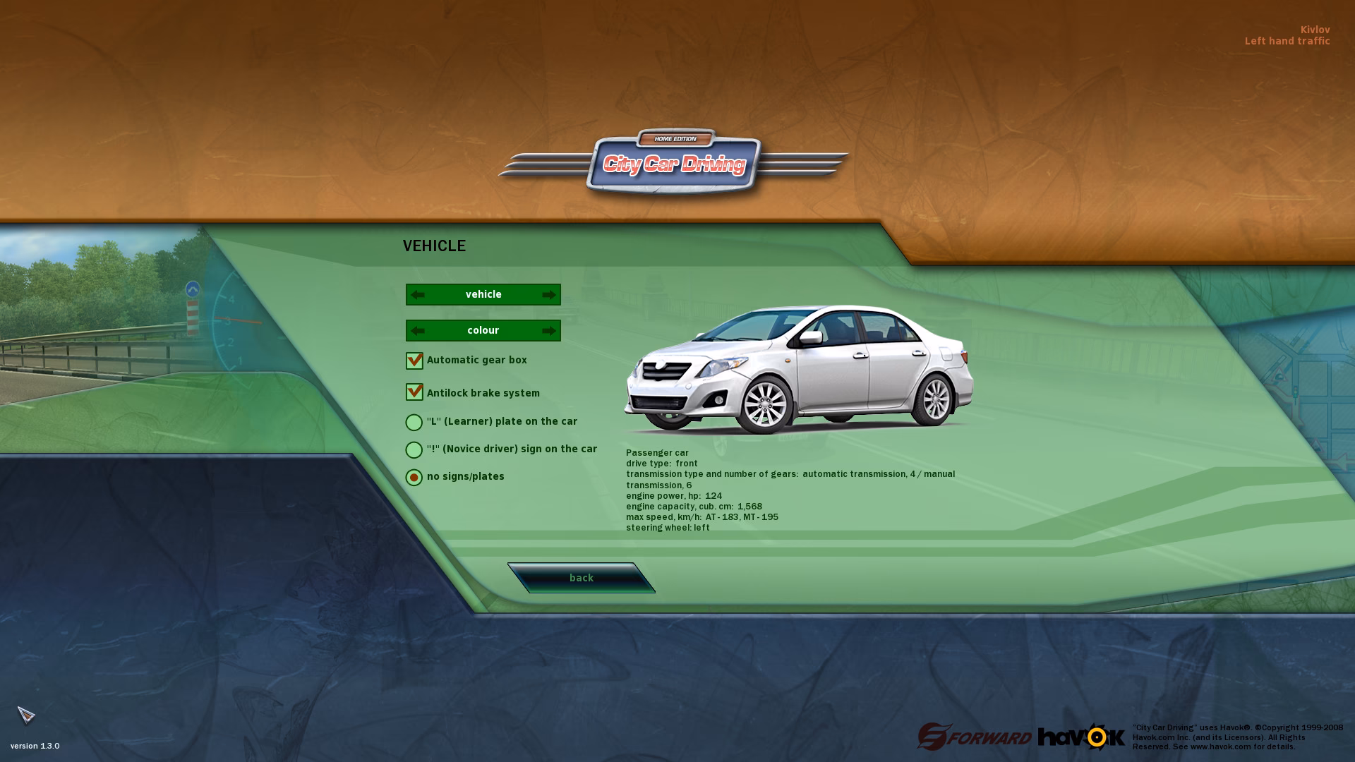 What is a car driving computer game?