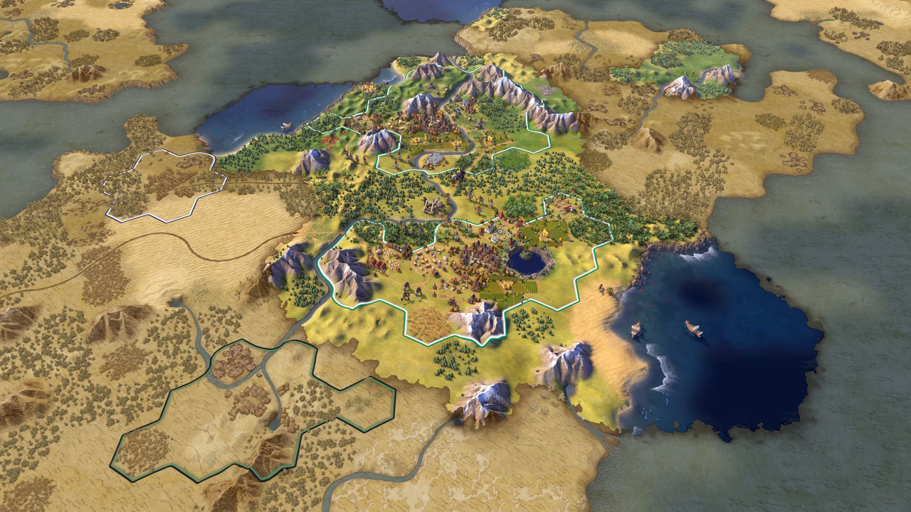 What is a map in Civilization V?