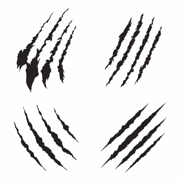 How are the claws of the gardening gloves made?