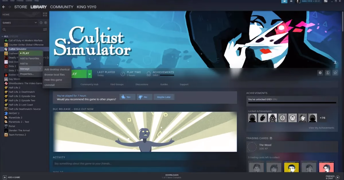 How to uninstall Steam games on Mac?