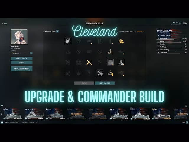 Is VII Cleveland a light cruiser?