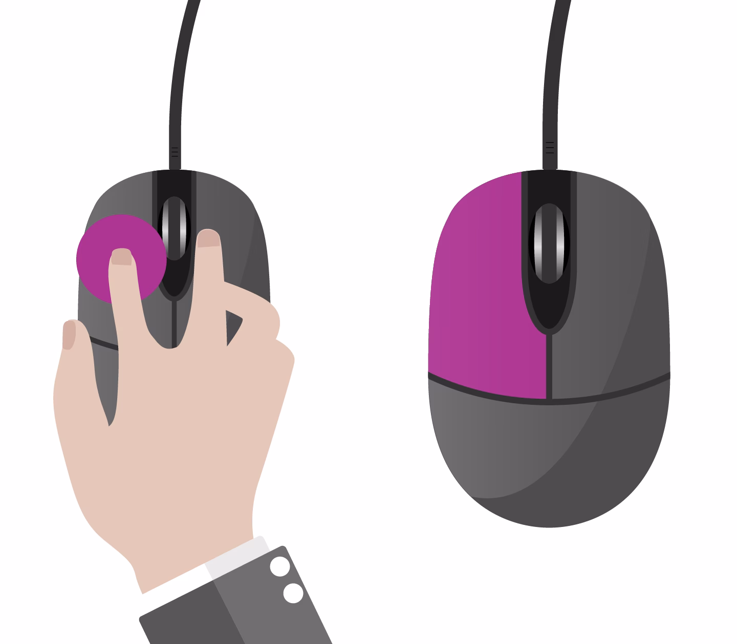 ¿Cómo hacer click izquierdo sin el mouse?