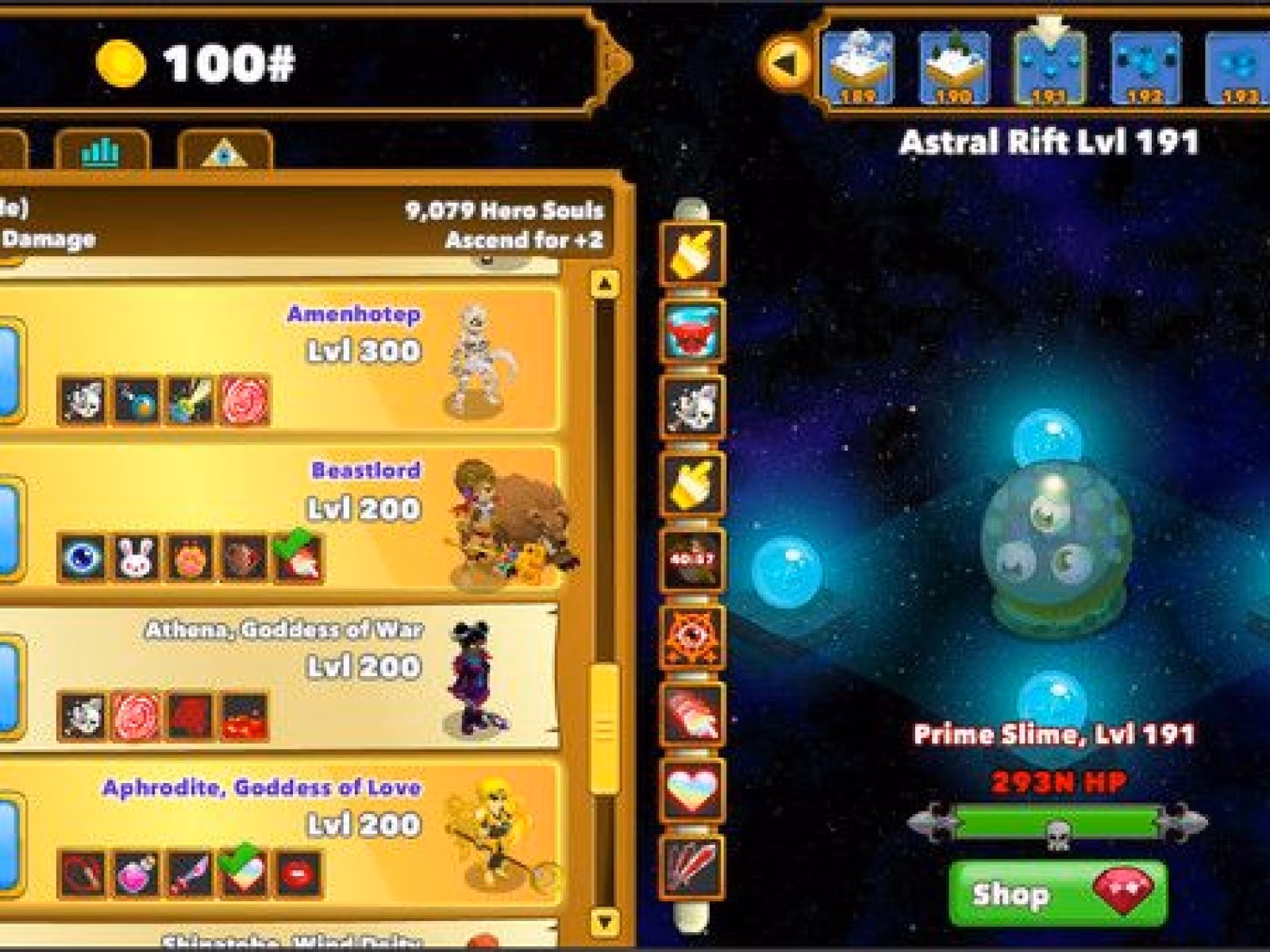 How do you get gold in Clicker Heroes?