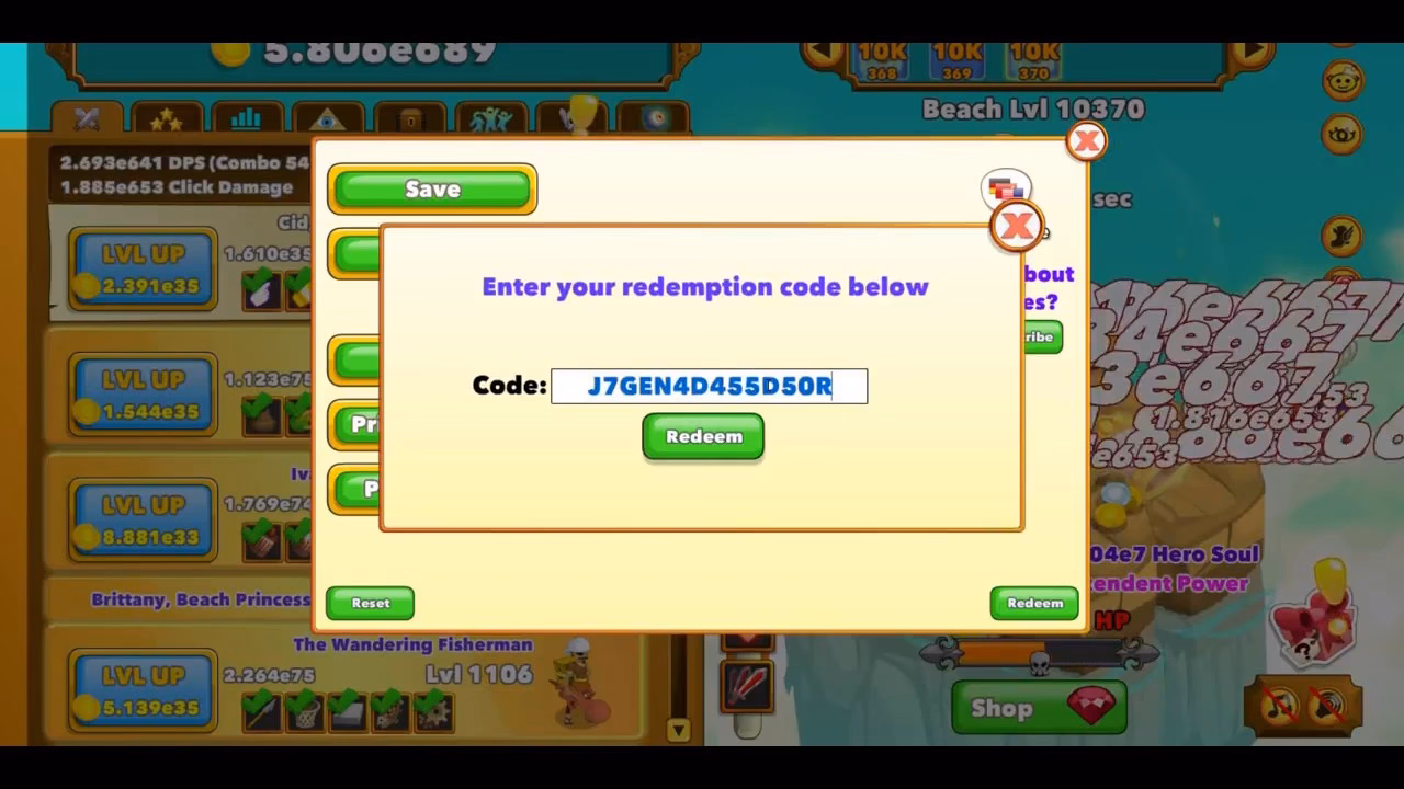 How to redeem codes in Hero Clicker Simulator?