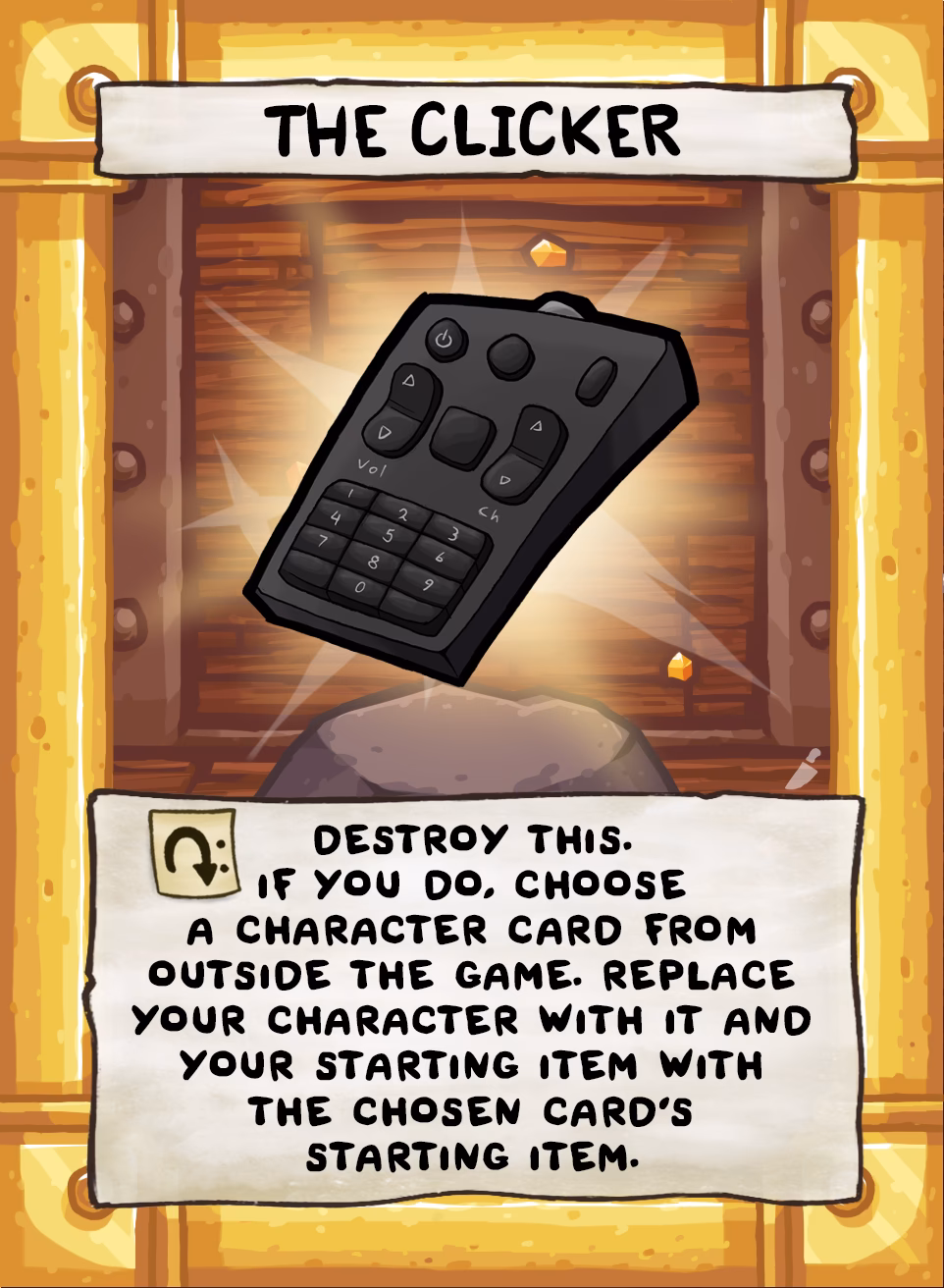 What does clicker do in Afterbirth?