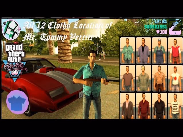 Can you change clothes in GTA Vice City?