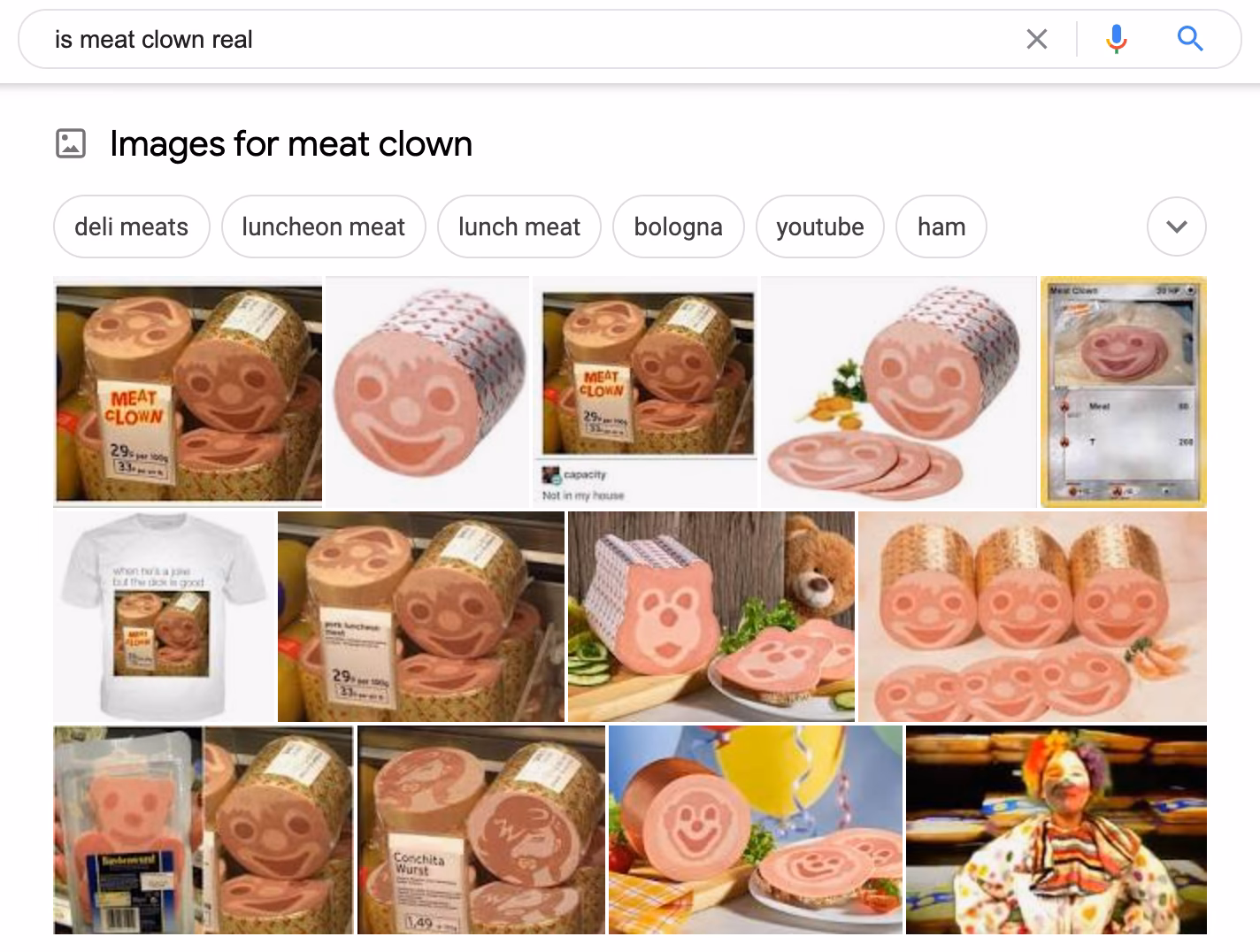 What is a 'Happy Clown' meat roll?
