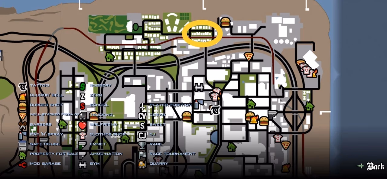 Where is the Alhambra in Grand Theft Auto San Andreas?