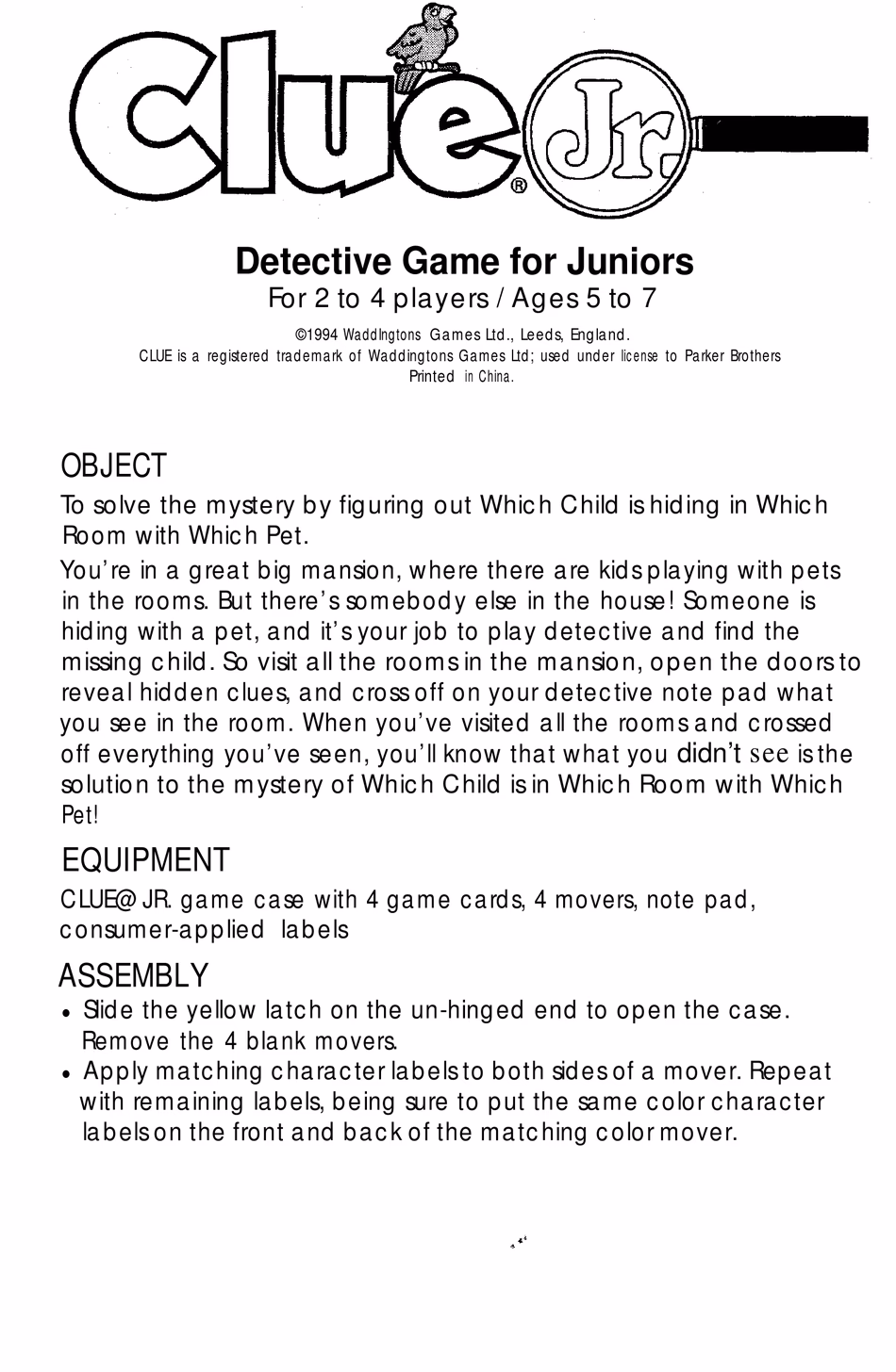 How do you set up a Clue board game?