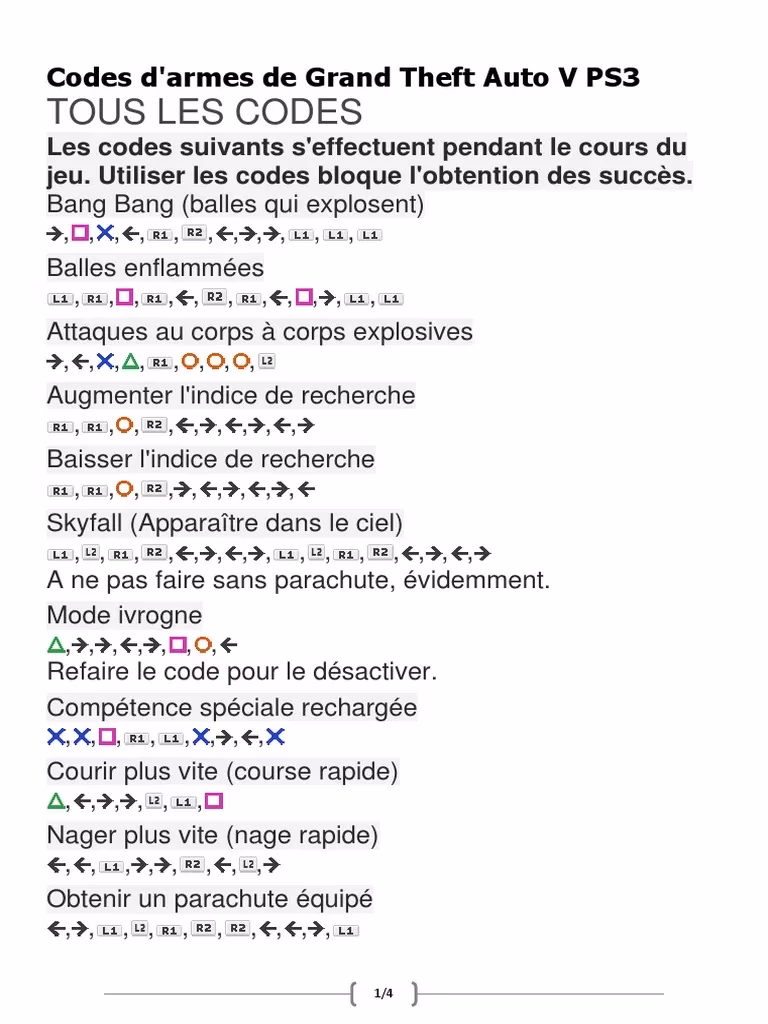 Quels sont les avantages des codes de triche ?