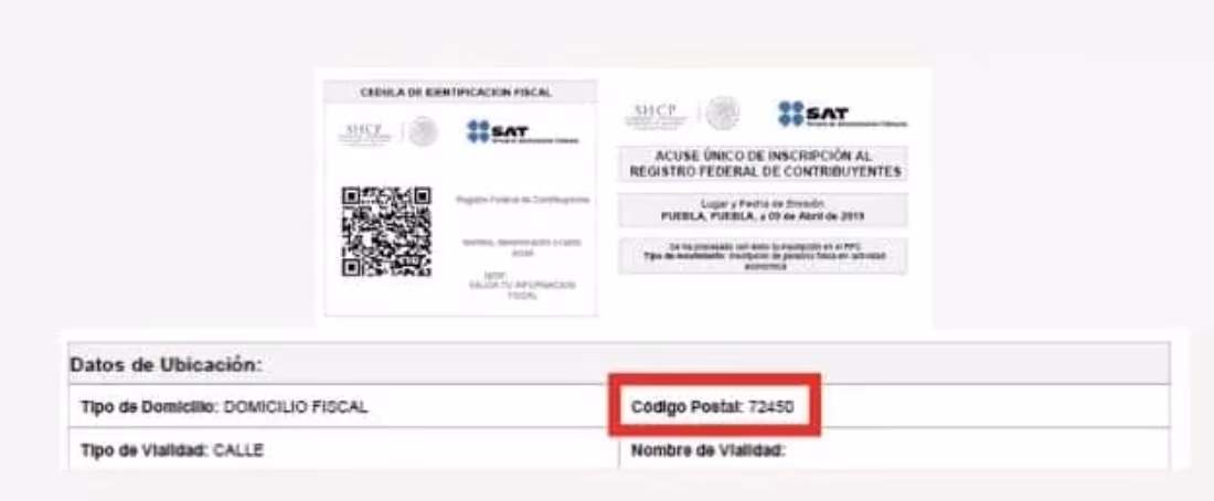 ¿Qué es el código postal para facturar?