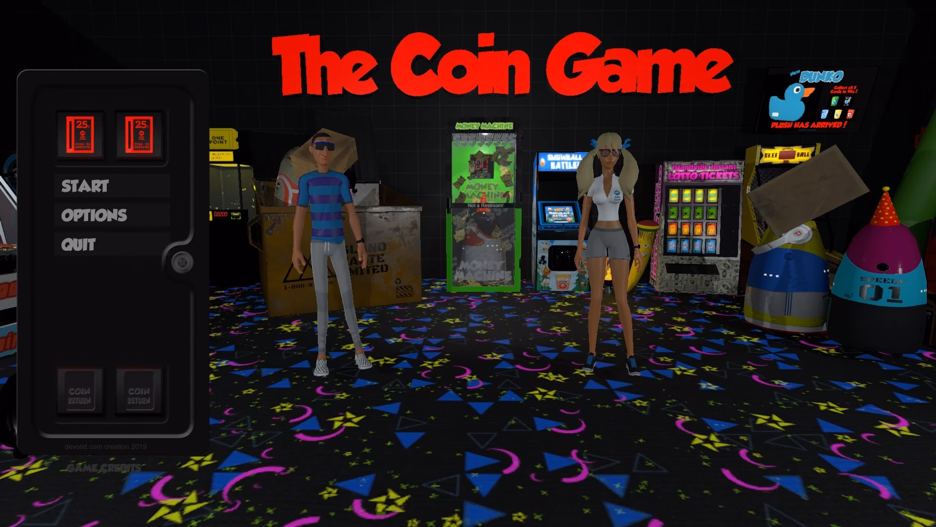 How do I play the coin game?