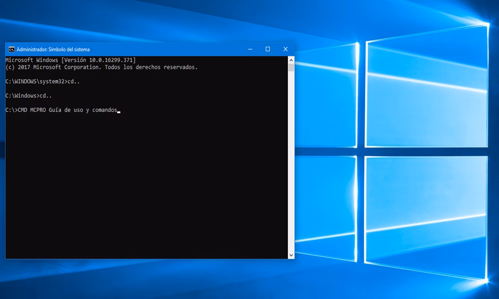 ¿Cuáles son los comandos de la consola de Windows?