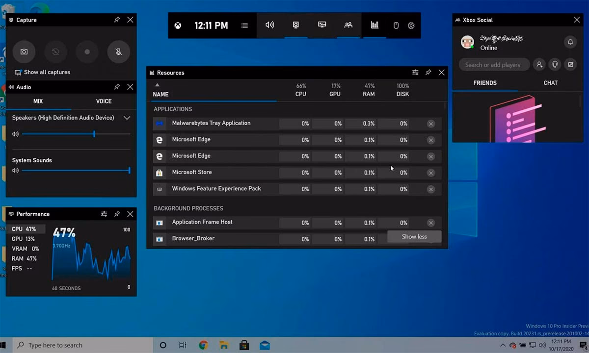 ¿Cuáles son las funciones de la Xbox Game Bar?