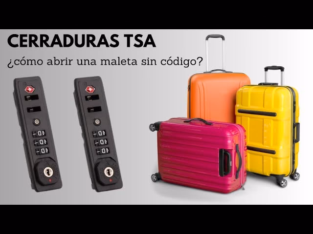¿Cómo abrir una maleta?