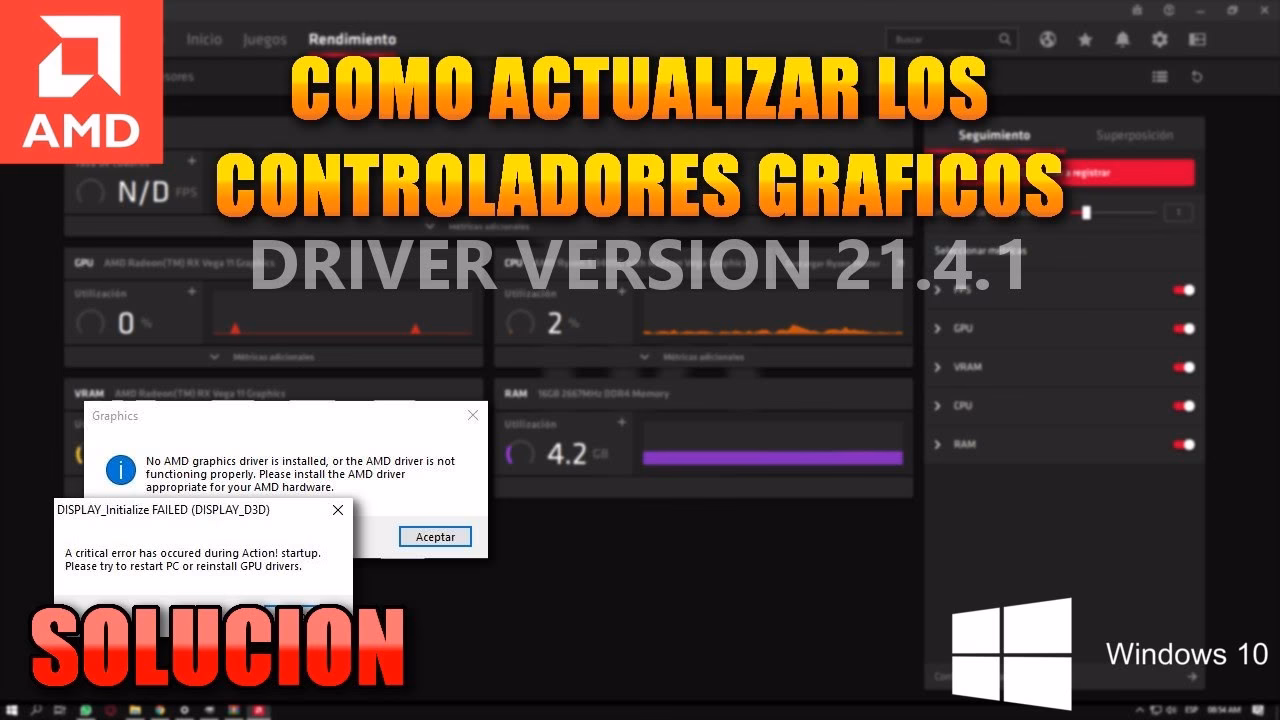 ¿Cómo actualizar el controlador de mi tarjeta gráfica?