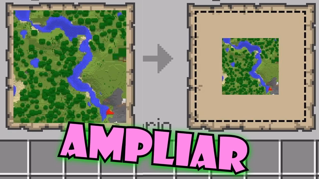 ¿Cómo agrandar un mapa en Minecraft?