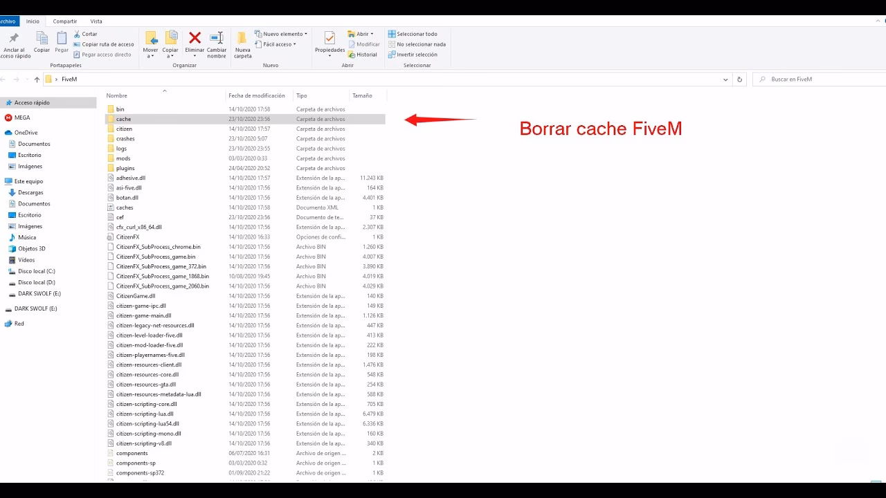 ¿Cómo borrar la caché de fivem?