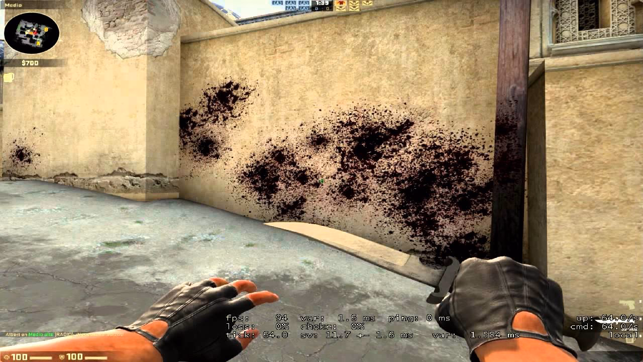 ¿Cómo eliminar la sangre en CS:GO?