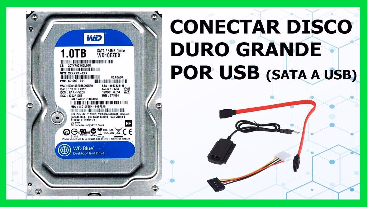 ¿Cómo conectar un disco duro a un externo?