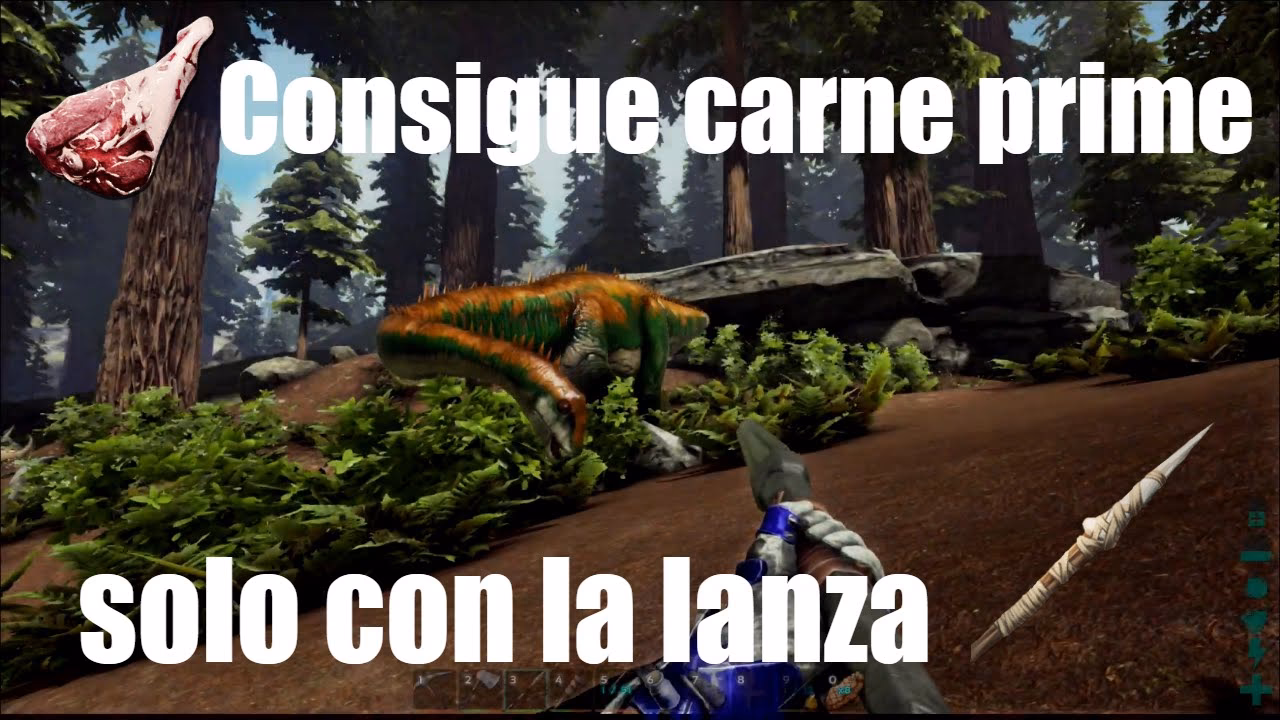 ¿Cómo se obtiene la carne cruda de primera en Ark?