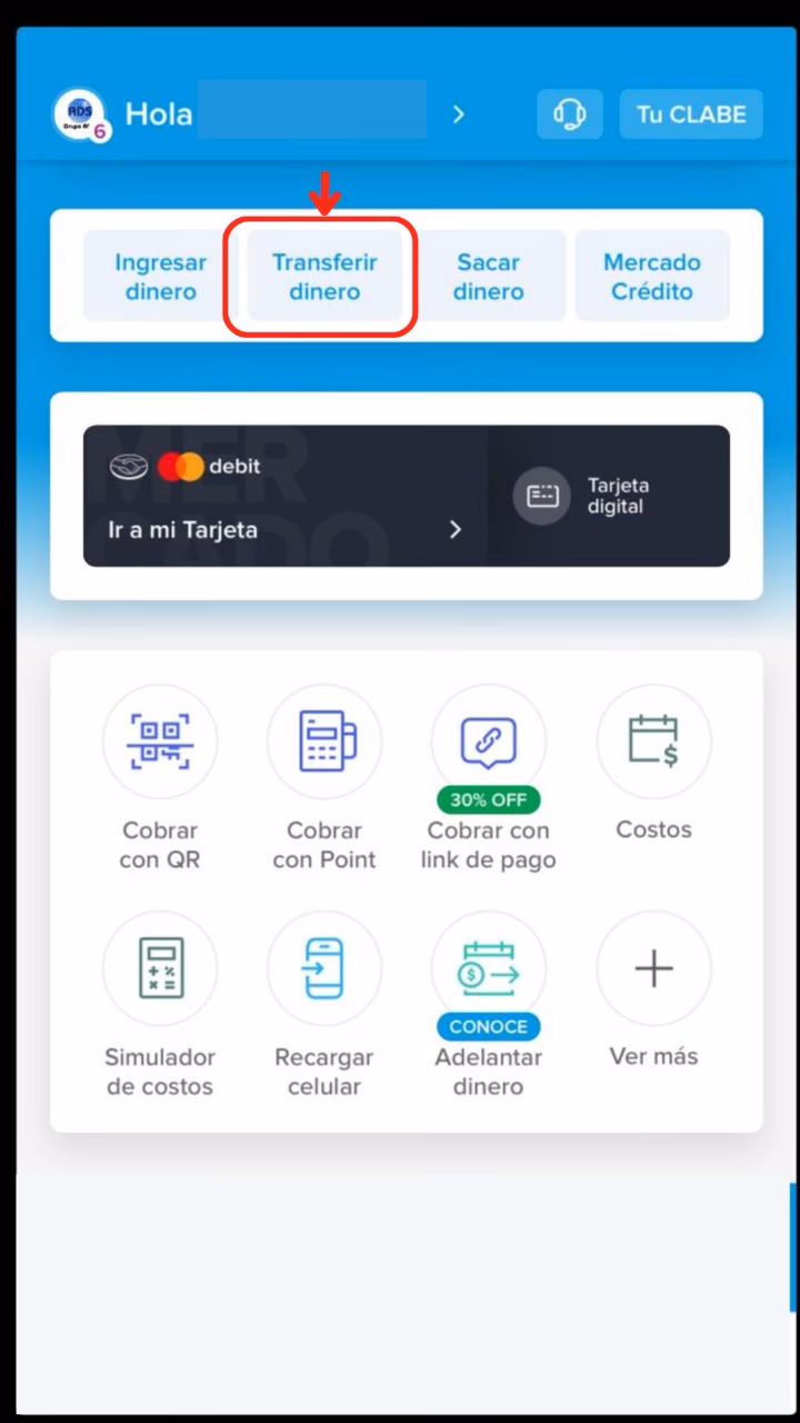 ¿Cómo transferir dinero de una cuenta bancaria a mercado pago?