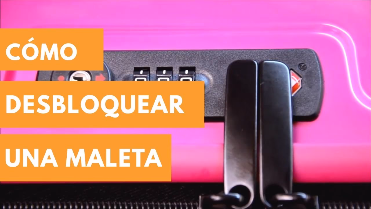 ¿Cómo desbloquear la maleta de un hotel?