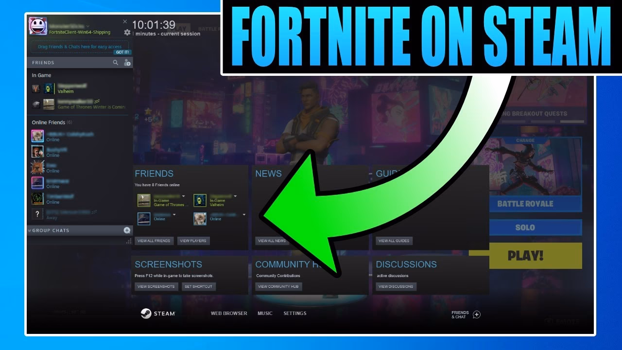 ¿Cómo descargar Fortnite en Steam?