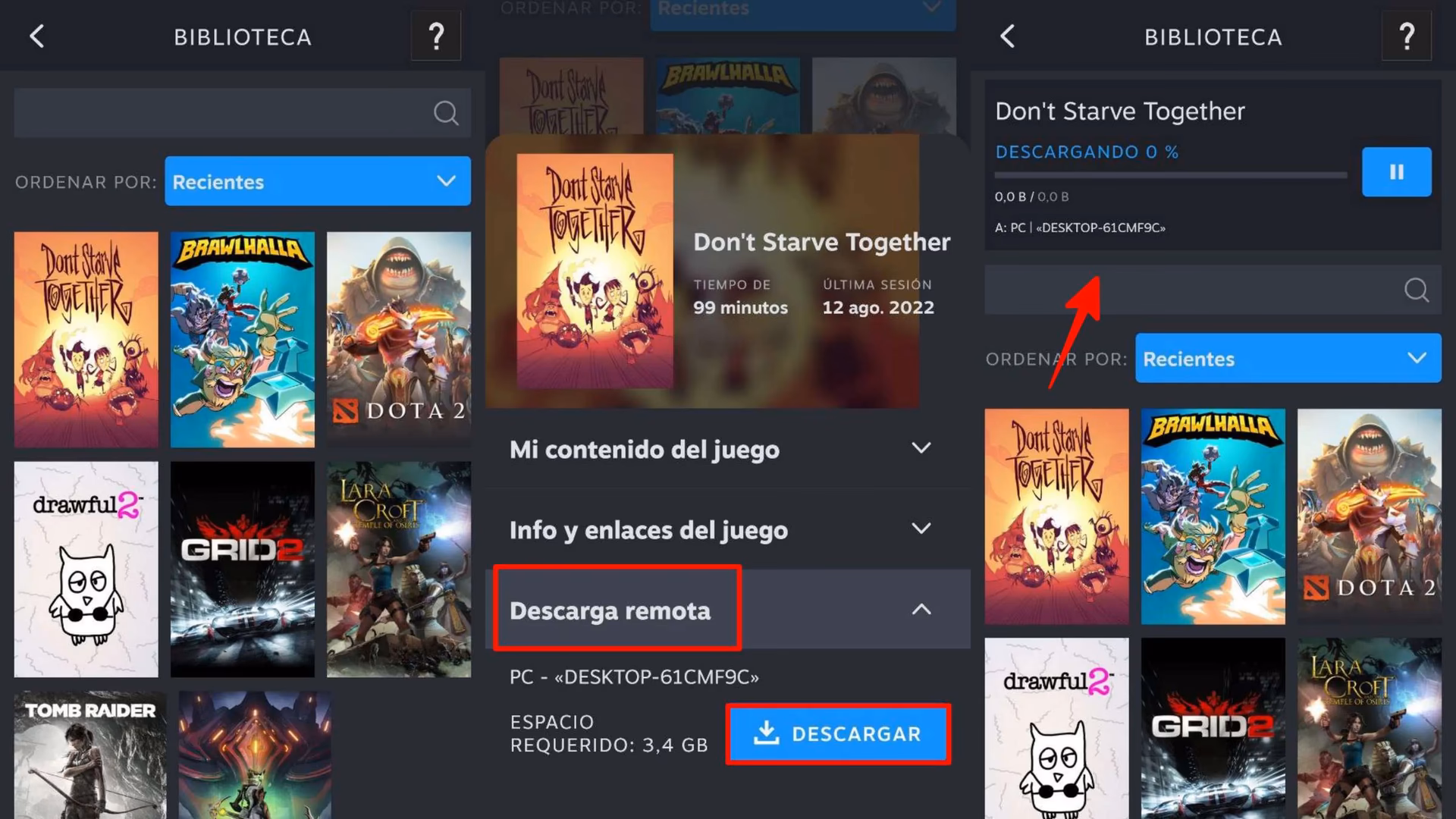¿Cómo ejecutar un juego en Steam?