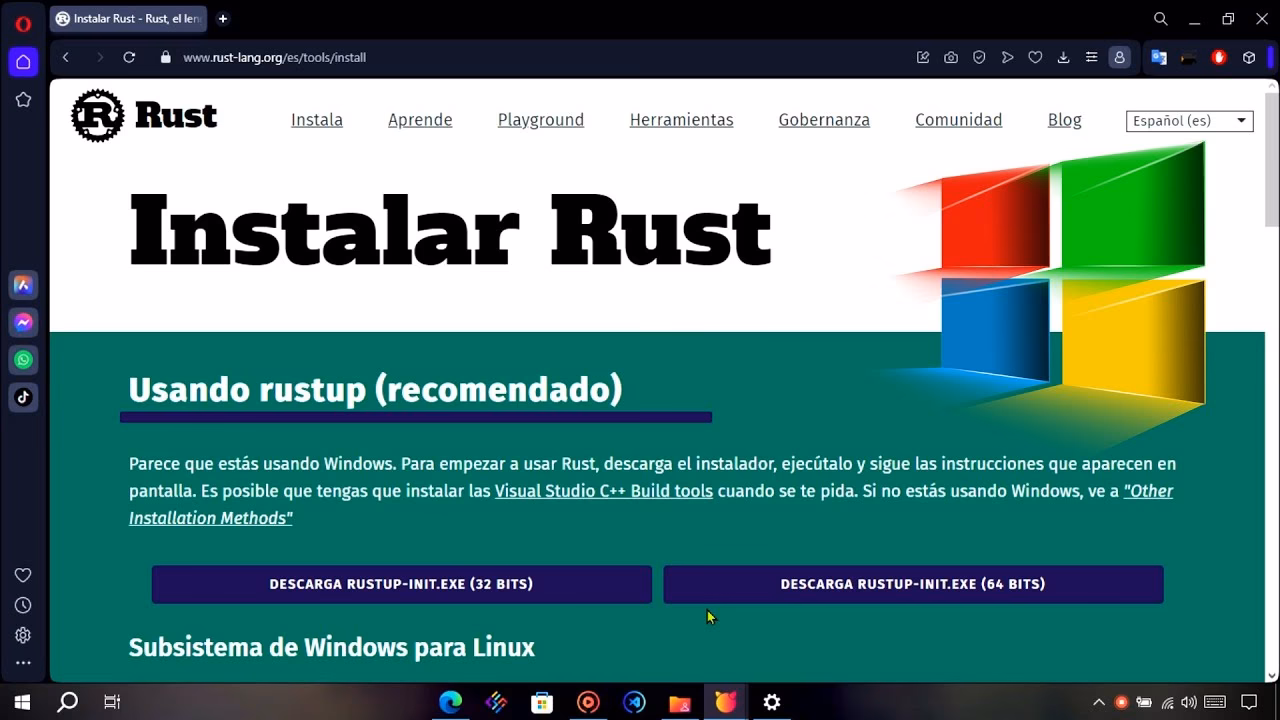 ¿Qué incluye la instalación de Rust?