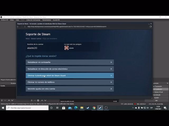 ¿Cómo puedo eliminar mi cuenta de Steam?
