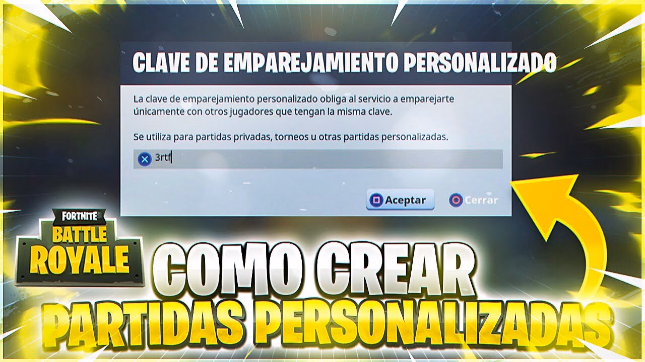 ¿Cómo hacer partidas privadas en Fortnite?