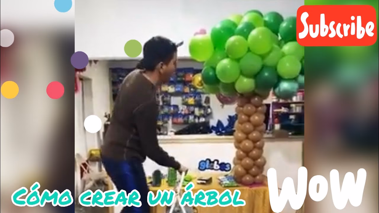 ¿Qué se necesita para hacer un abeto de globos?