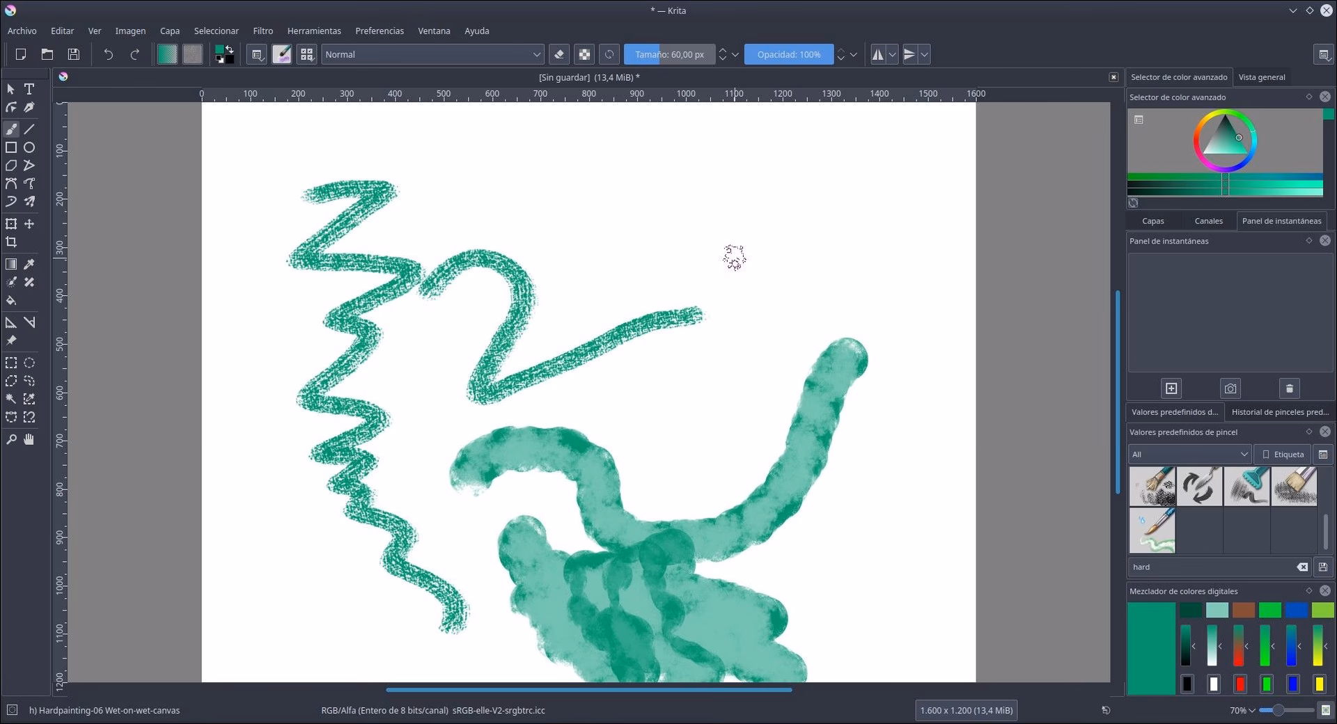 ¿Qué se necesita para usar los pinceles de acuarela en Krita?