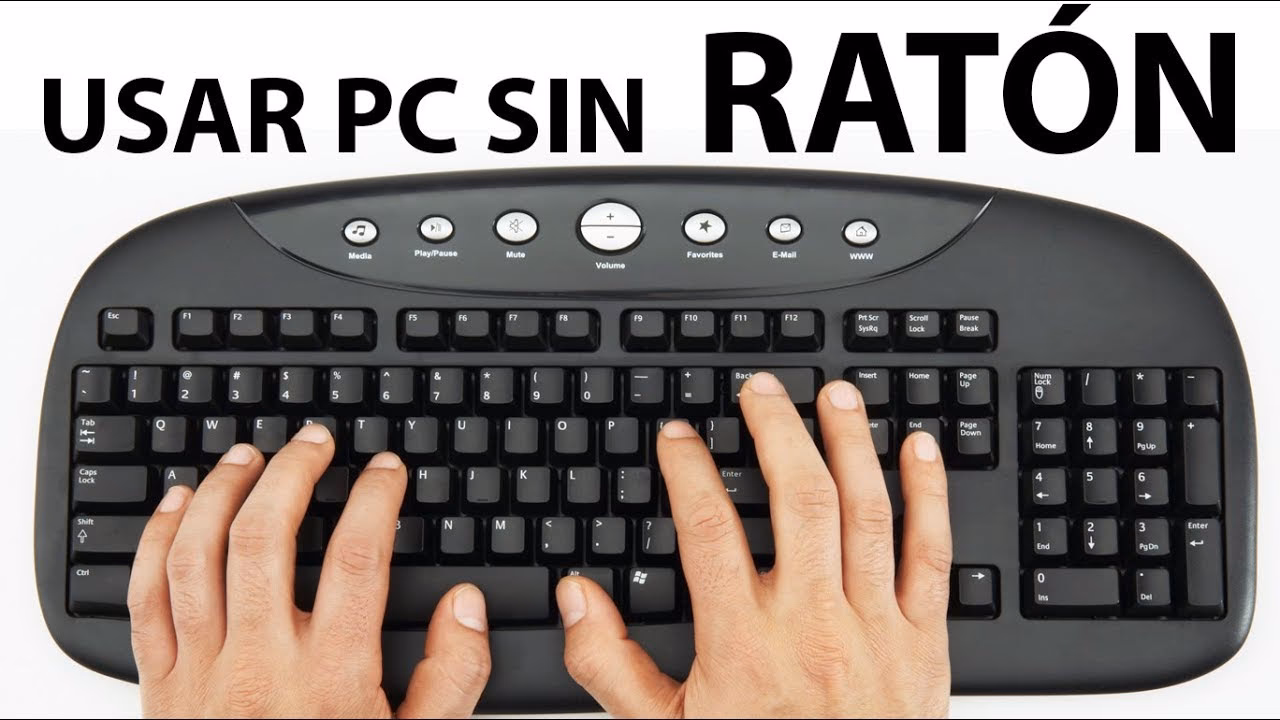 ¿Cómo navegar por la computadora sin usar un ratón o mouse?