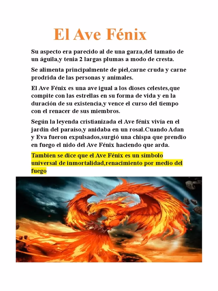 ¿Cuál es la leyenda del Fénix?