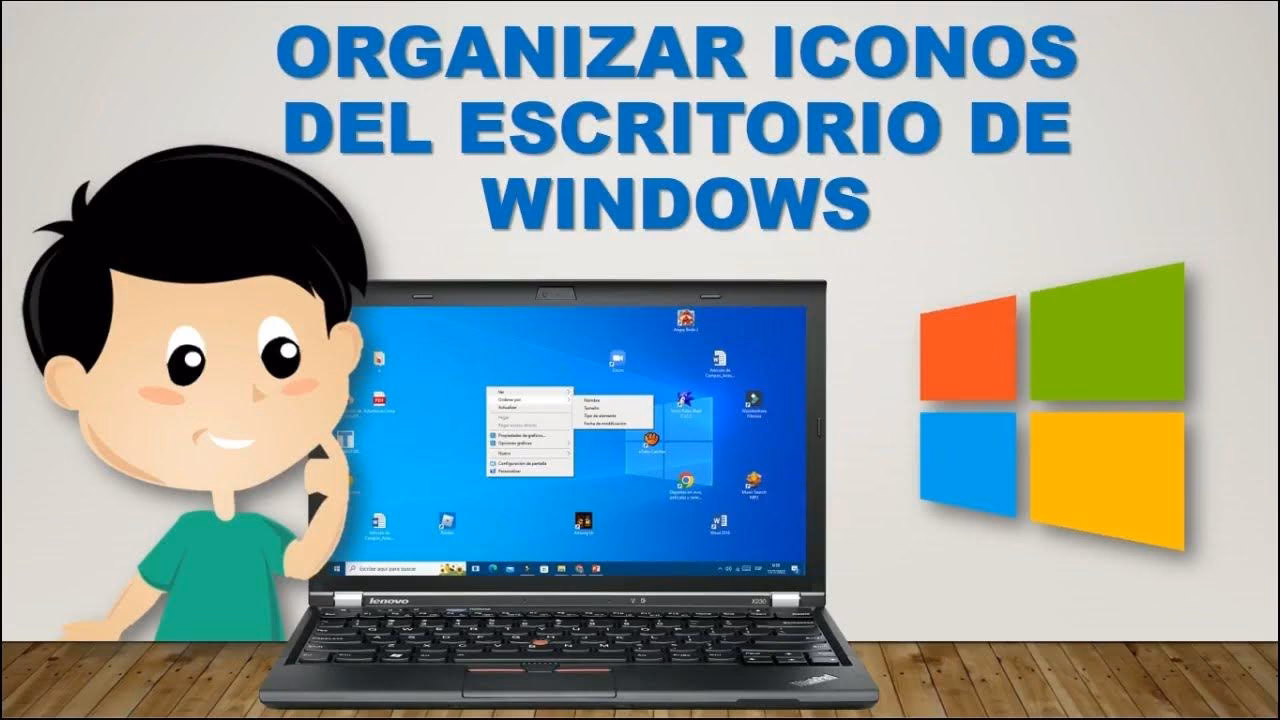 ¿Cómo se organizan los iconos automáticamente?