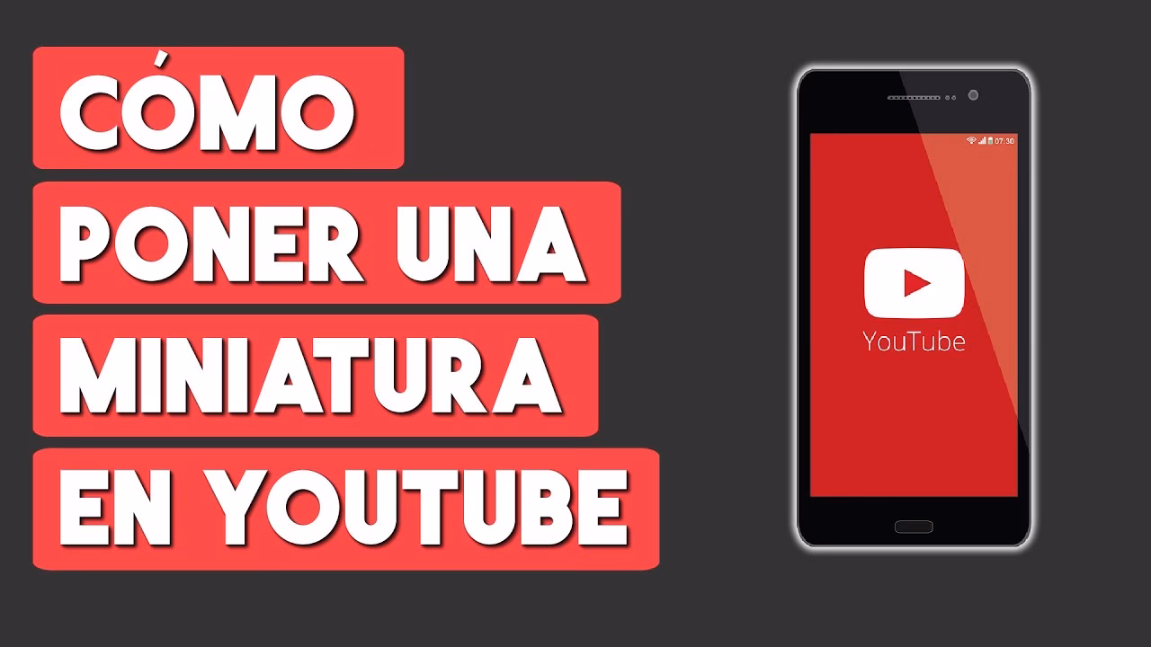 ¿Cómo puedo subir mi propia miniatura?