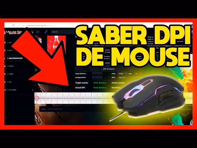 ¿Cómo saber el DPI de mi Mouse?