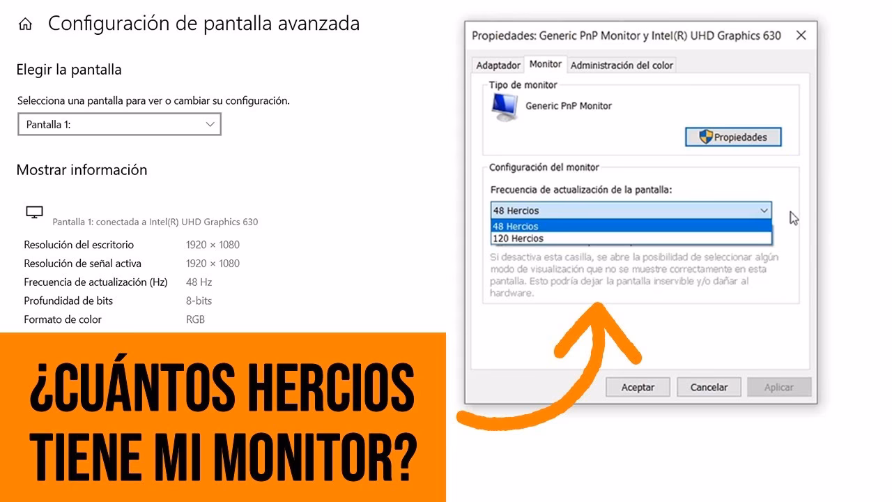 ¿Cómo saber cuántos Hz tiene mi monitor?