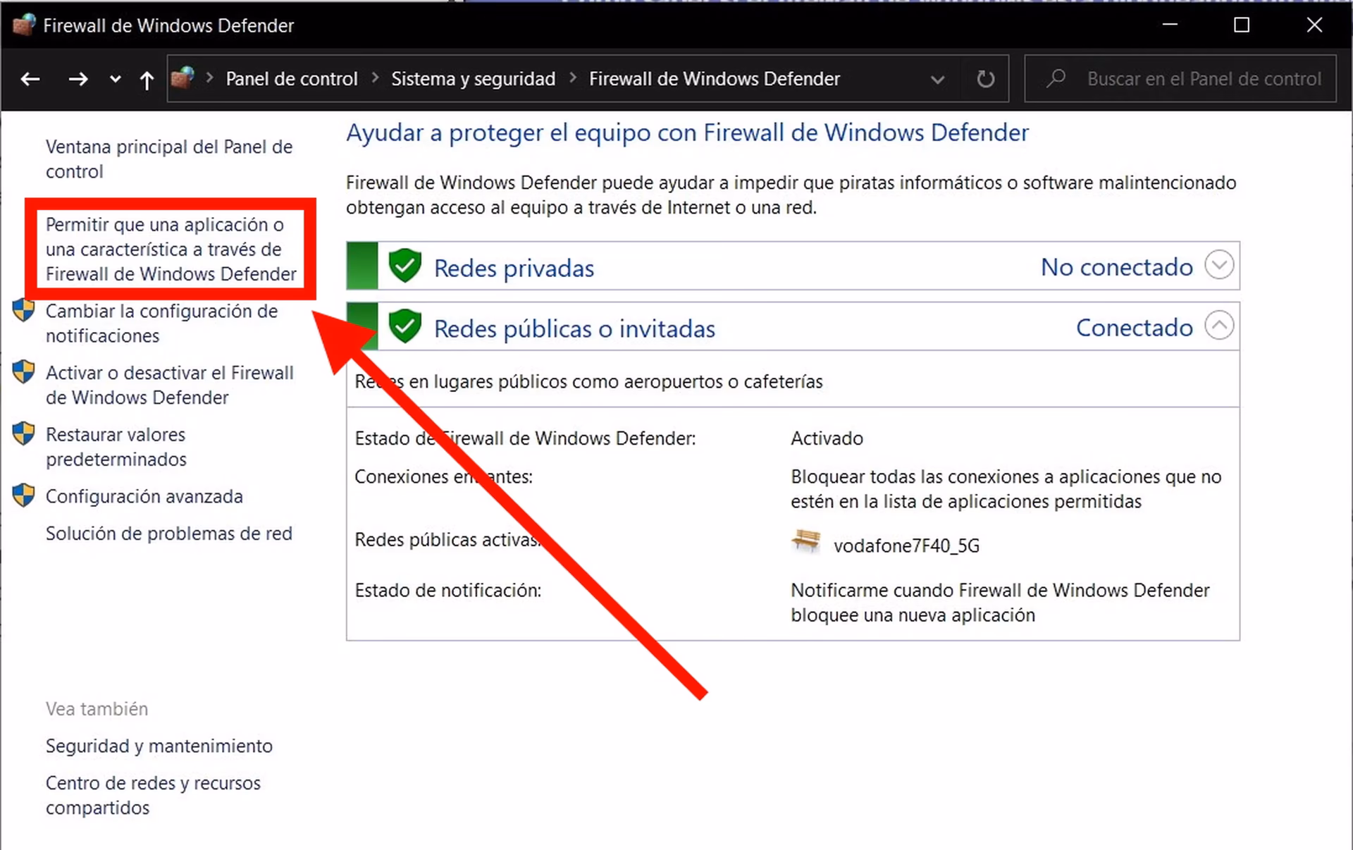 ¿Cómo restablecer el firewall?