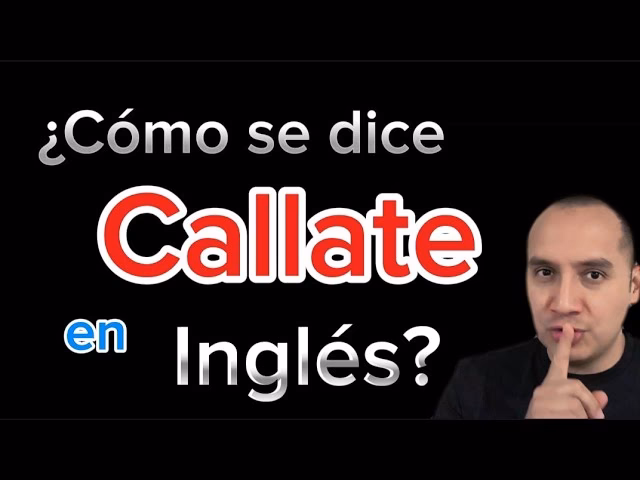 ¿Cómo se escribe Callate o cayate?