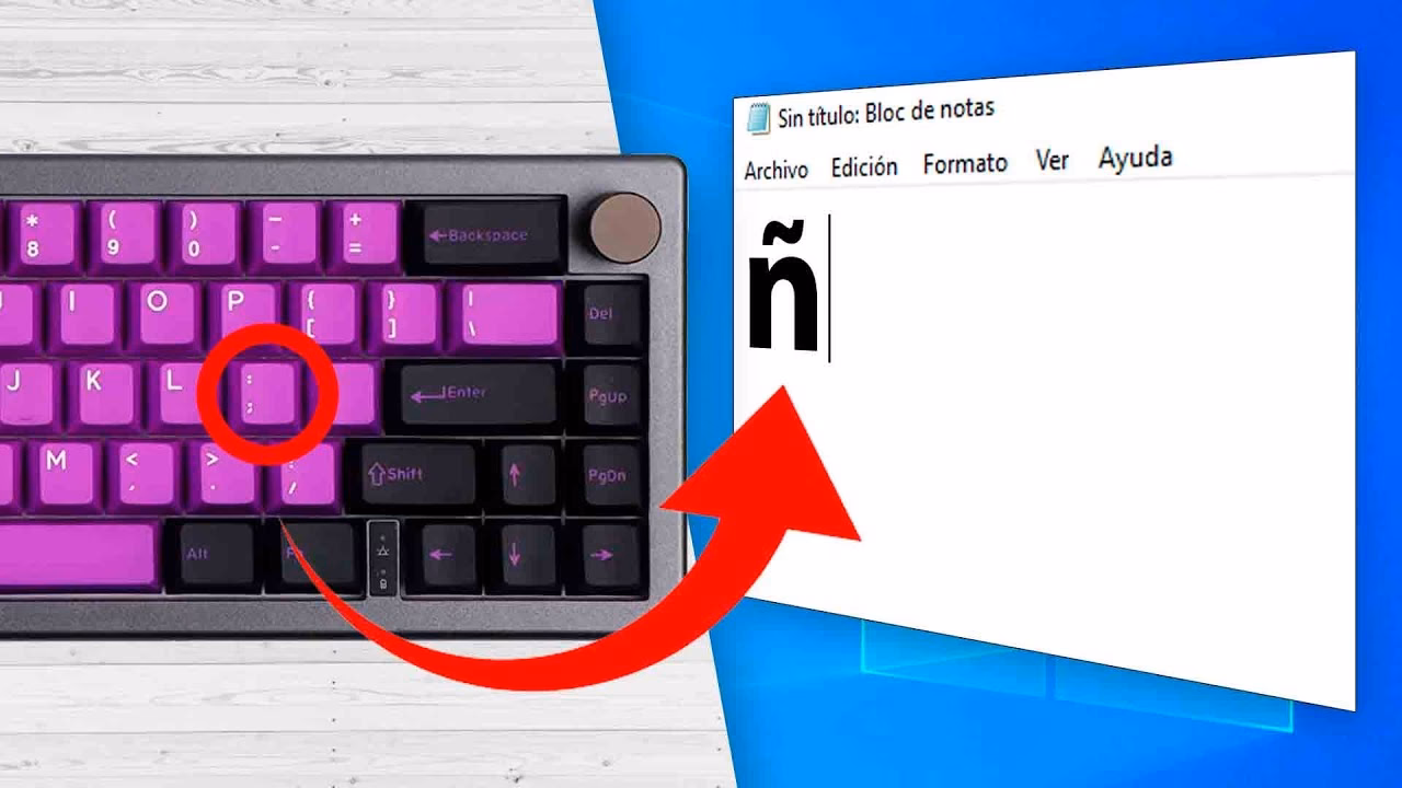 ¿Cómo activar el ñ en el teclado?