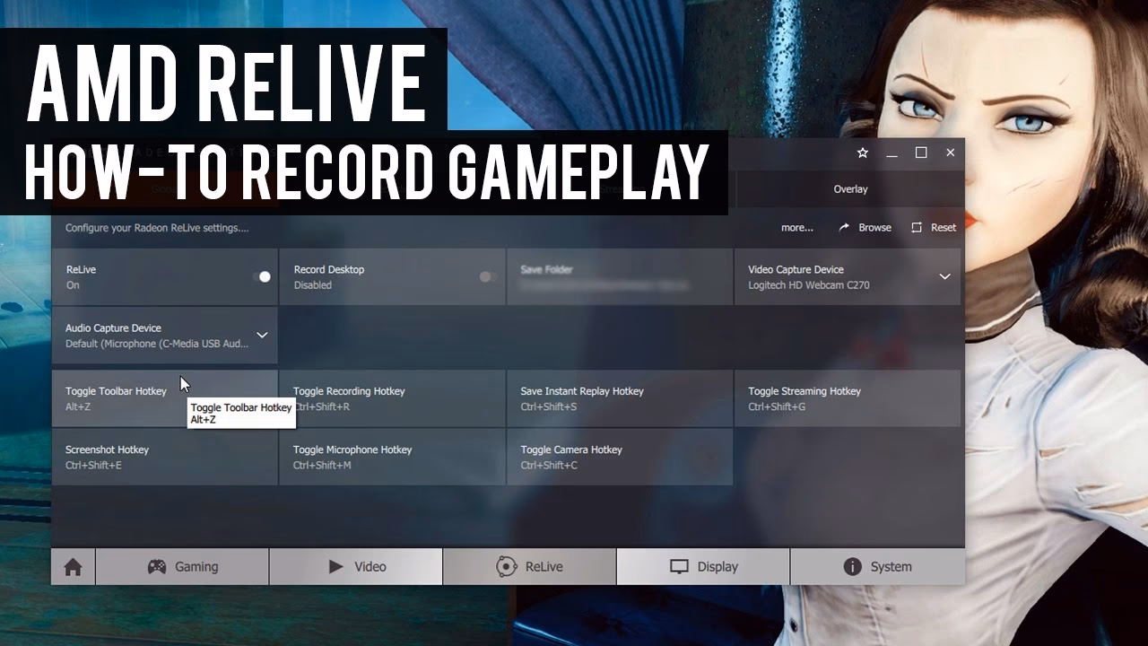 ¿Cómo usar relive para capturar grabaciones en el juego?