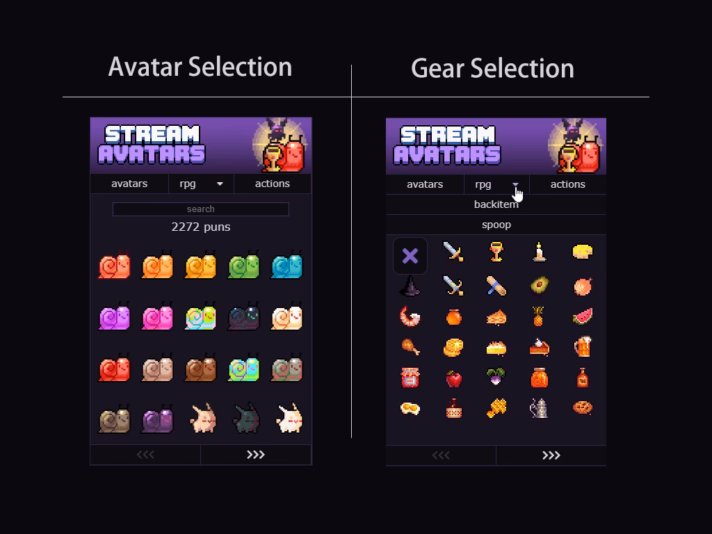 How do I disable avatars between streams?