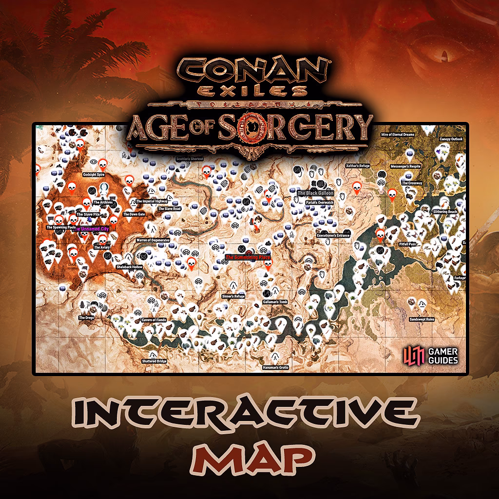 What is a map in Conan Exiles?