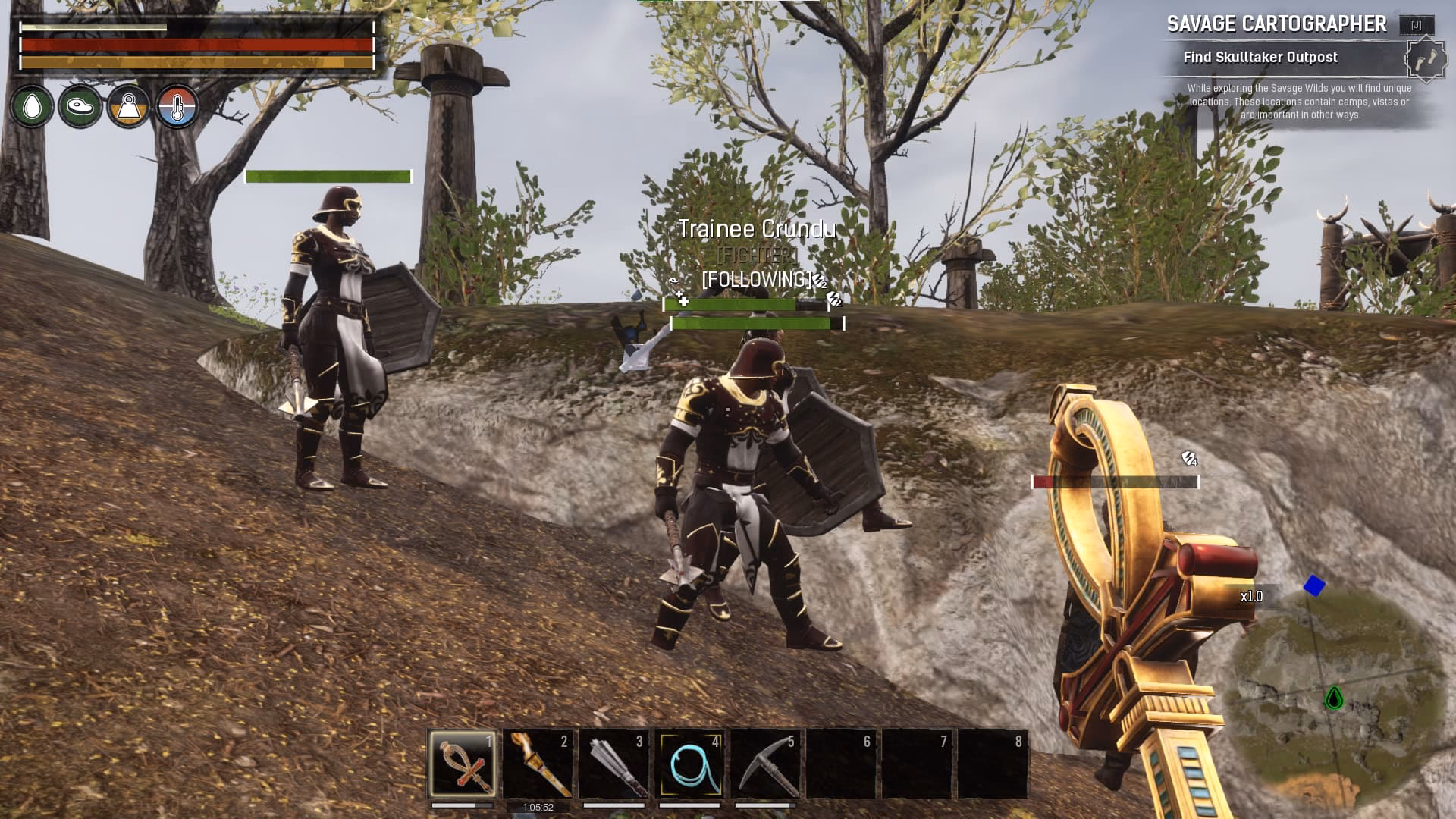 Does a thrall still follow you when commanded to attack?